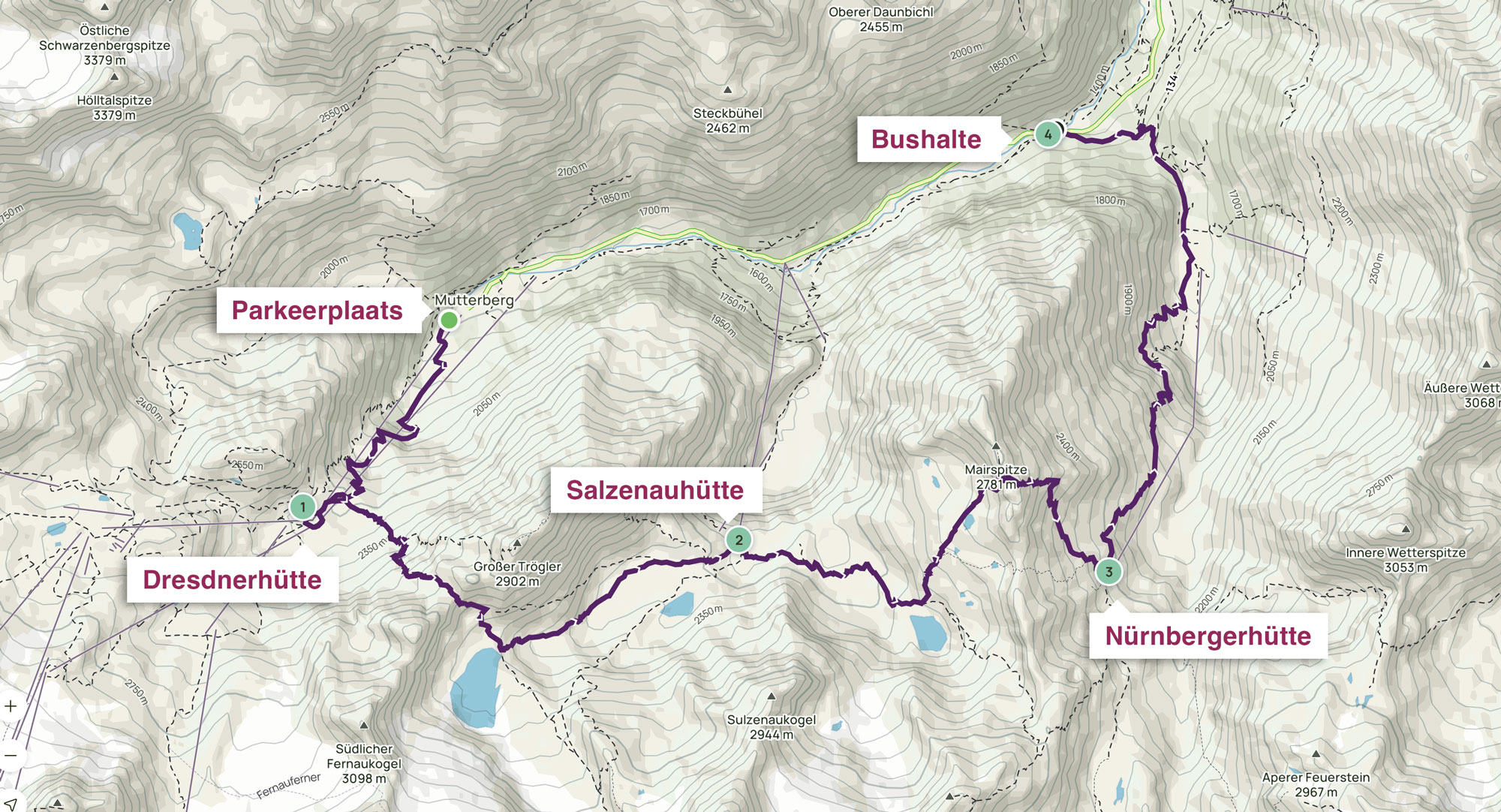 Schilderavontuur in het Stubaital. Route in 5 dagen.